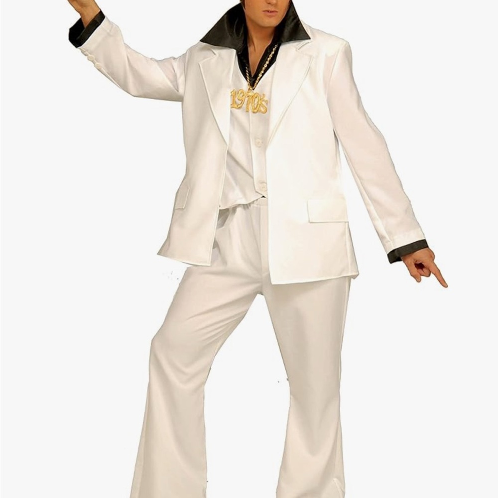 Disco Halloween Mens Costume - Picture 2 of 4